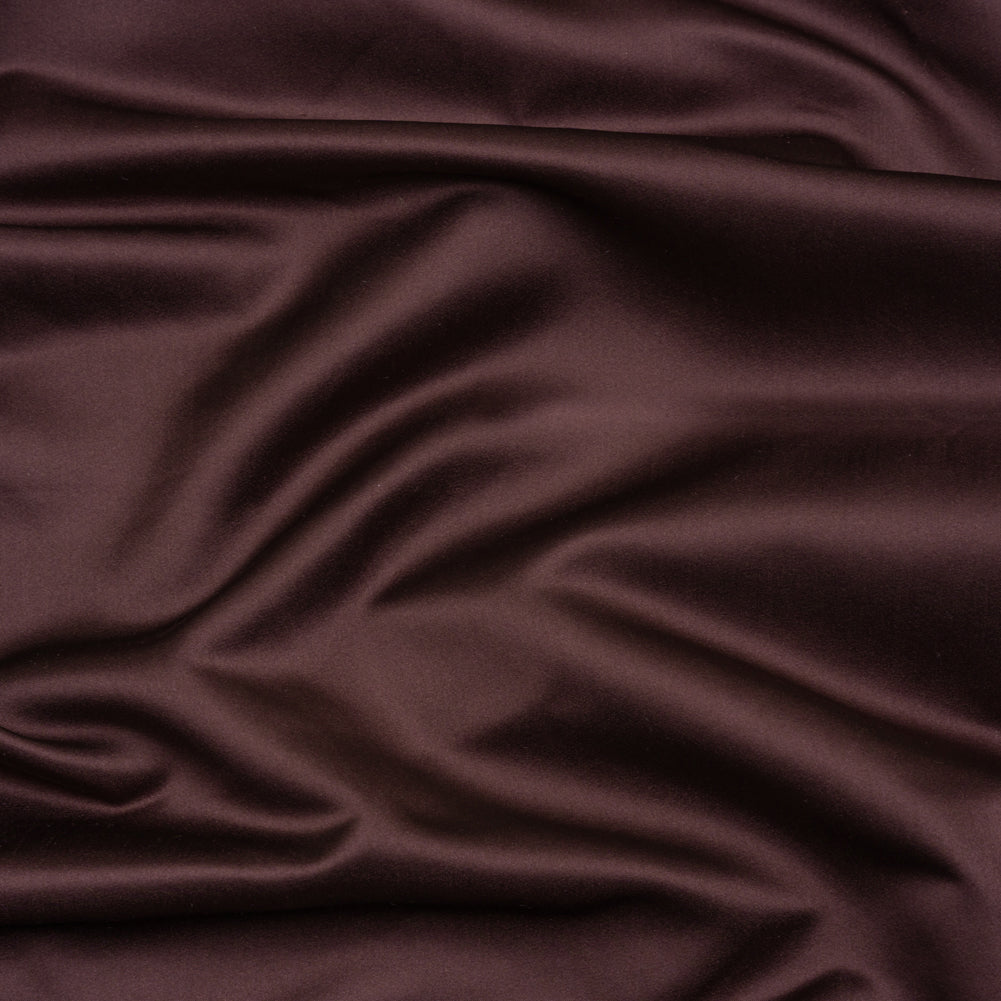 Silk Duchesse Satin - Dark Aubergine - Premium Collection