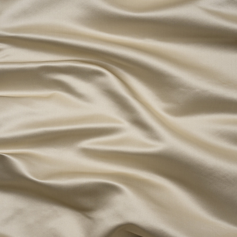 Silk Duchesse Satin - Candlelight Glow Gray - Premium Collection