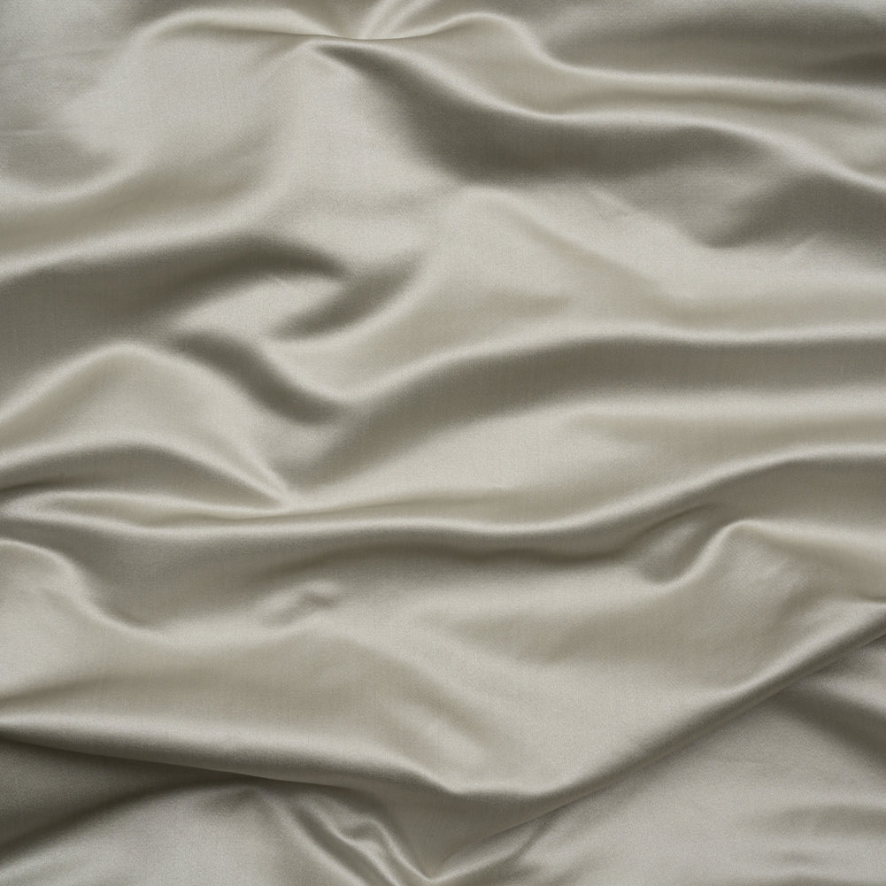 Silk Duchesse Satin - Soft Silver - Premium Collection