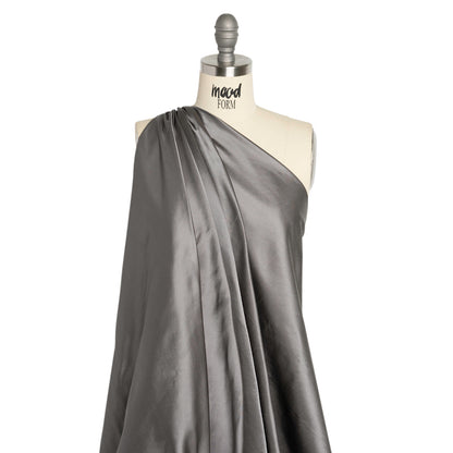 Silk Duchesse Satin - Heather Gray - Premium Collection Detail