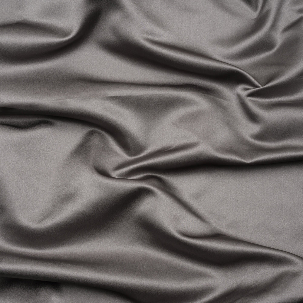 Silk Duchesse Satin - Heather Gray - Premium Collection