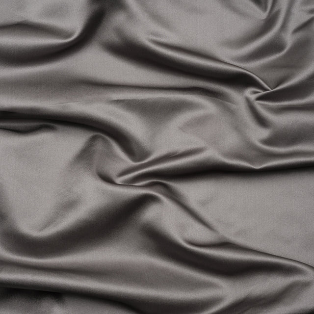 Silk Duchesse Satin - Heather Gray - Premium Collection