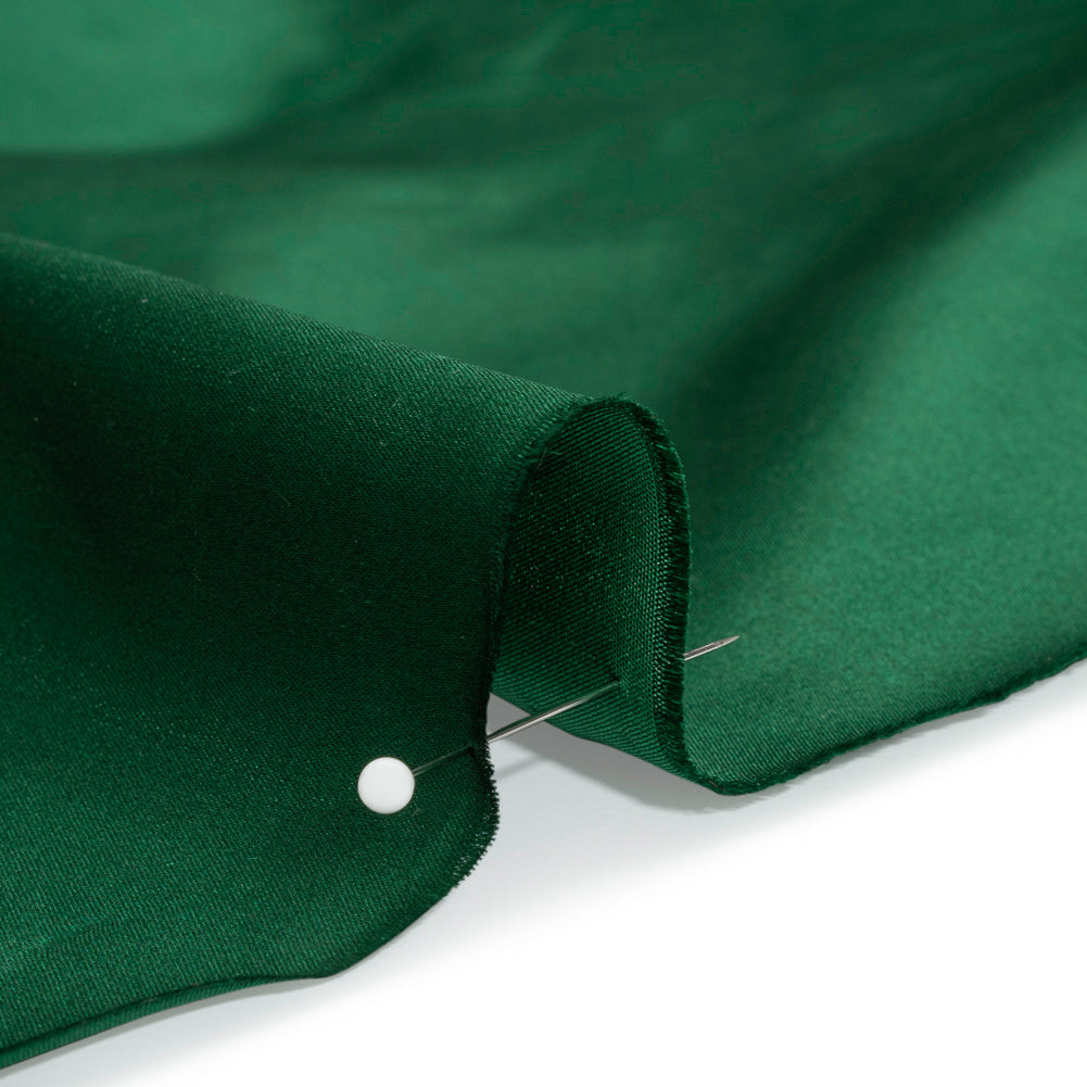 Silk Duchesse Satin - Hunter Green - Premium Collection