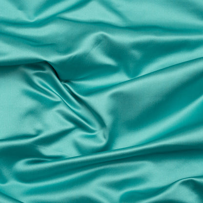 Silk Duchesse Satin - Colonial Blue - Premium Collection
