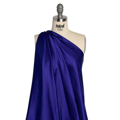 Silk Duchesse Satin - Royal Blue - Premium Collection Detail