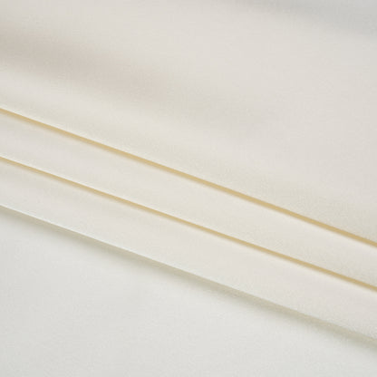 Stretch Satin Made in Italy - Polished White with White Backing - Premium Collection
