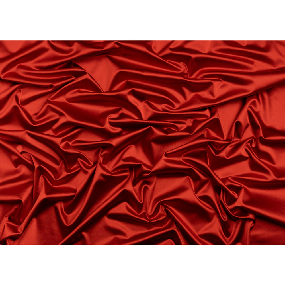 Stretch Satin Made in Italy - Ladybug with Black Backing - Premium Collection