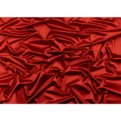 Stretch Satin Made in Italy - Ladybug with Black Backing - Premium Collection