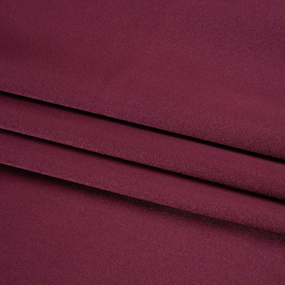 Stretch Satin Made in Italy - Burgundy with Black Backing - Premium Collection