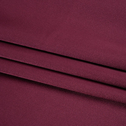 Stretch Satin Made in Italy - Burgundy with Black Backing - Premium Collection