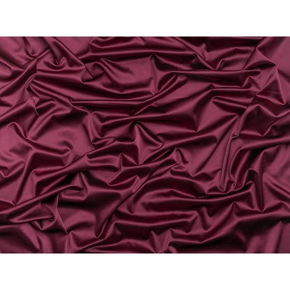 Stretch Satin Made in Italy - Burgundy with Black Backing - Premium Collection
