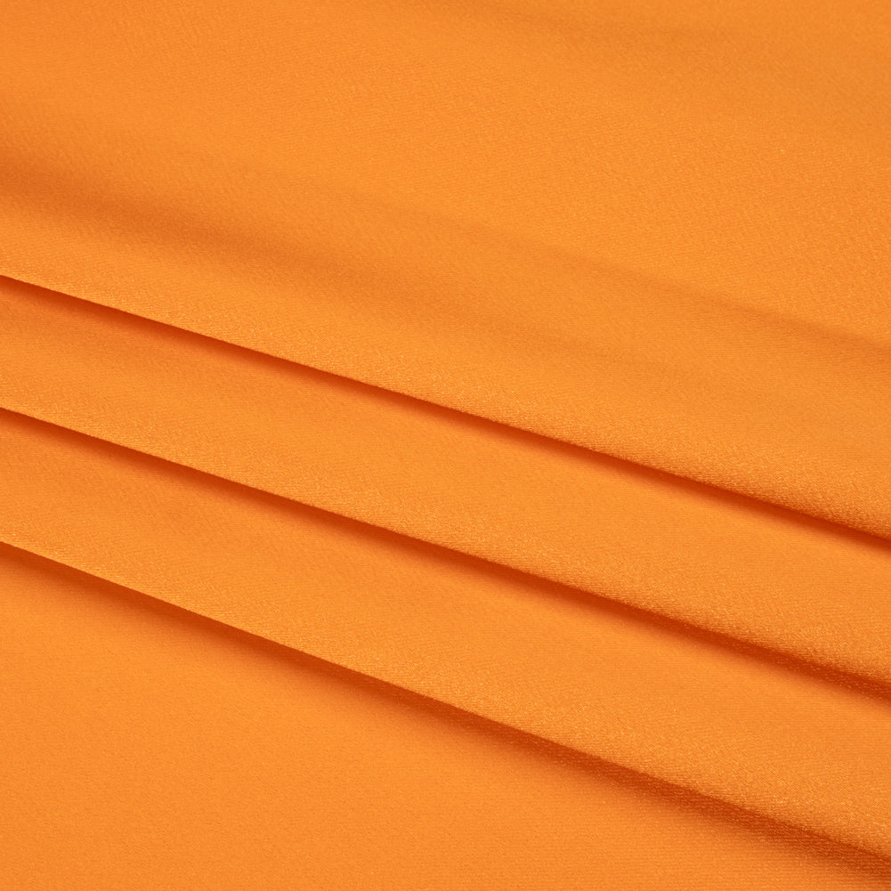 Stretch Satin Made in Italy - Orange with Peach Backing - Premium Collection