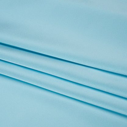 Stretch Satin Made in Italy - Sky Blue with White Backing - Premium Collection