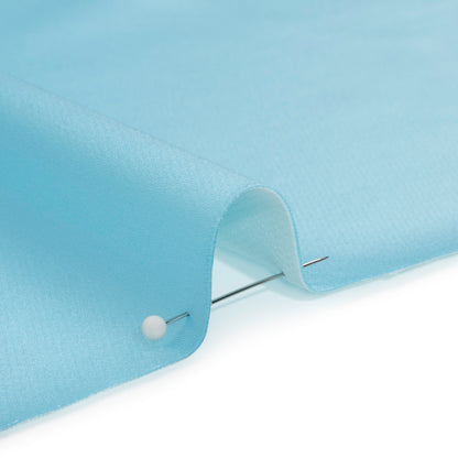 Stretch Satin Made in Italy - Sky Blue with White Backing - Premium Collection