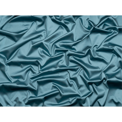 Stretch Satin Made in Italy - Country Blue with White Backing - Premium Collection