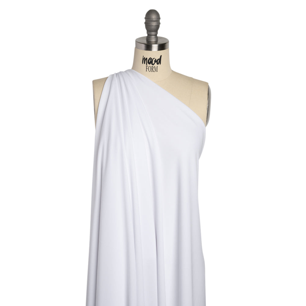 Rayon Matte Jersey - White - Premium Collection - Drape