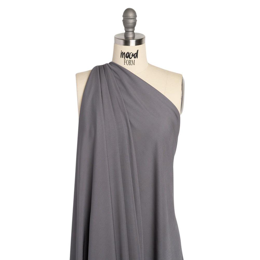 Rayon Matte Jersey - Gray - Premium Collection - Drape