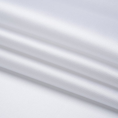 Polyester and Silk Mikado Pique Made in Italy - Snow White - Premium Collection