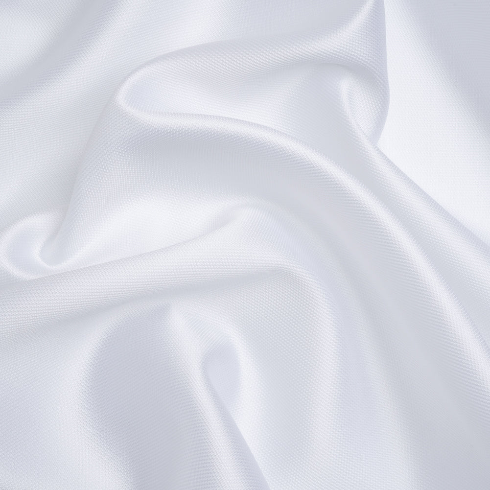 Polyester and Silk Mikado Pique Made in Italy - Snow White - Premium Collection