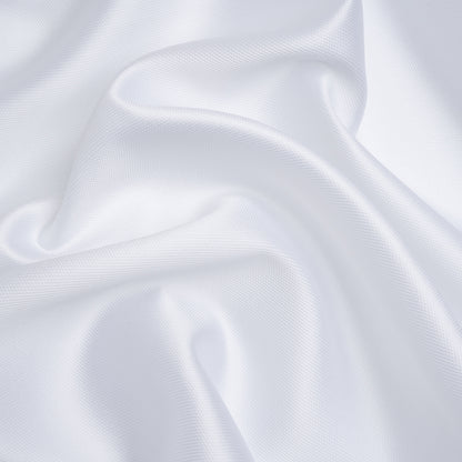 Polyester and Silk Mikado Pique Made in Italy - Snow White - Premium Collection