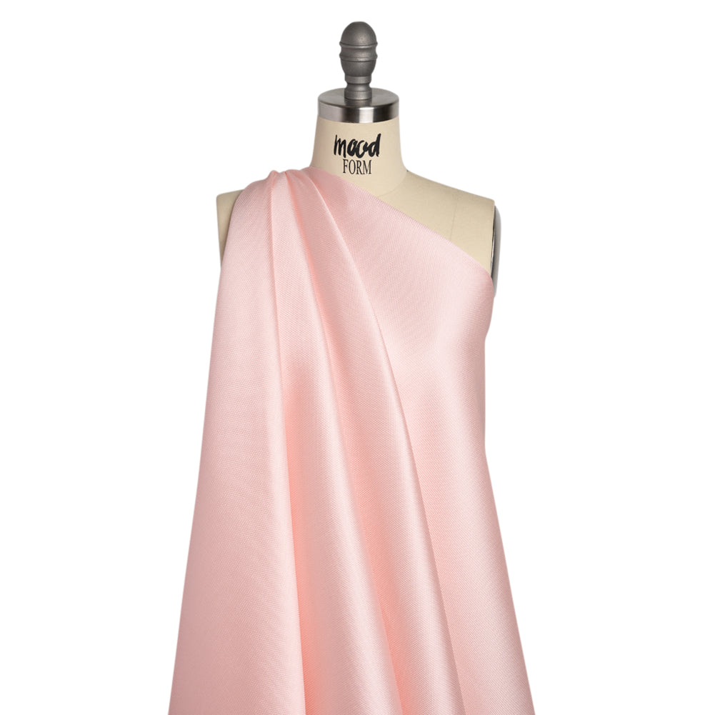 Polyester and Silk Mikado Pique Made in Italy - Rose Shadow - Premium Collection - Drape