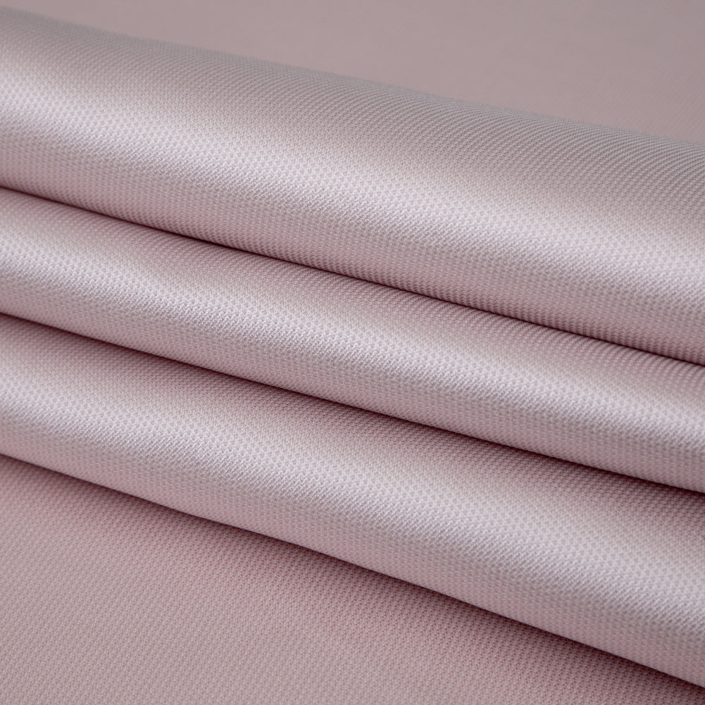 Polyester and Silk Mikado Pique Made in Italy - Rose Smoke - Premium Collection