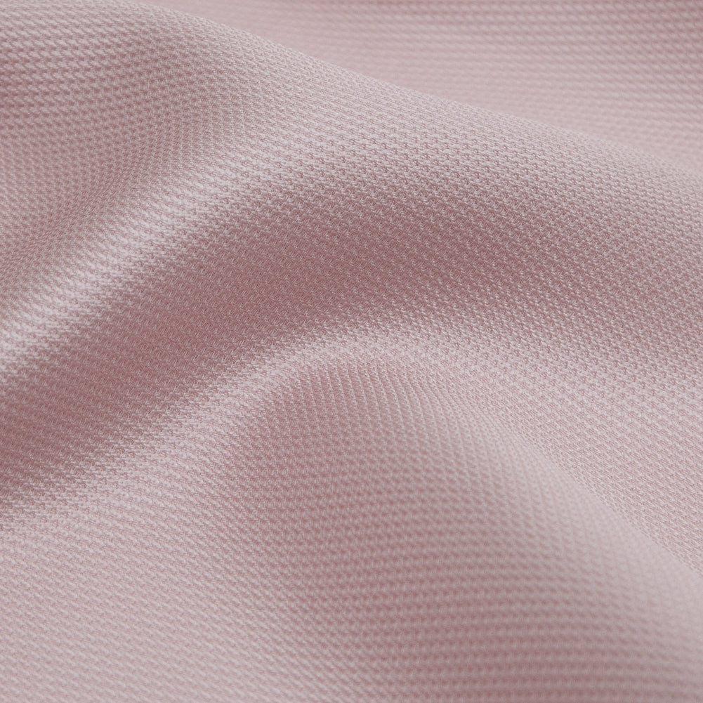 Polyester and Silk Mikado Pique Made in Italy - Rose Smoke - Premium Collection