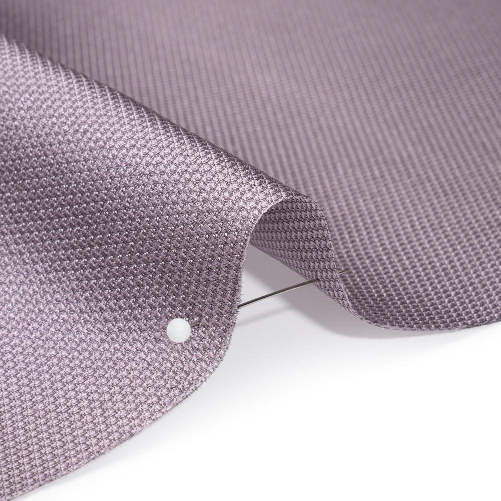 Polyester and Silk Mikado Pique Made in Italy - Iris - Premium Collection - Detail