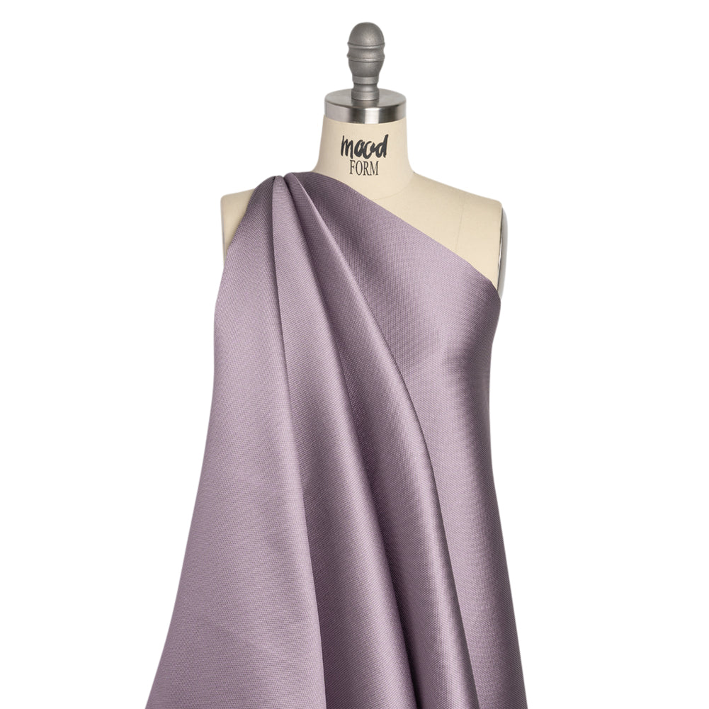 Polyester and Silk Mikado Pique Made in Italy - Iris - Premium Collection - Drape