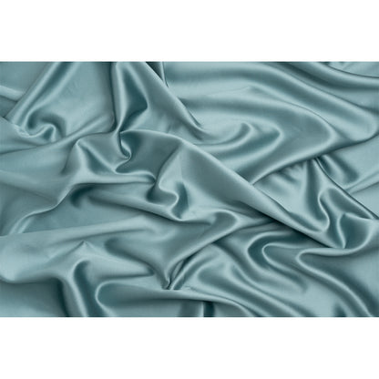 Polyester and Silk Mikado Pique Made in Italy - Cameo Blue - Premium Collection