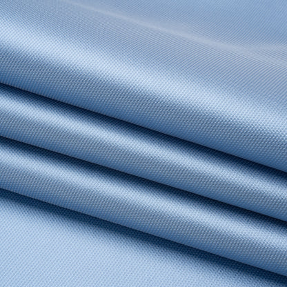 Polyester and Silk Mikado Pique Made in Italy - Placid Blue - Premium Collection