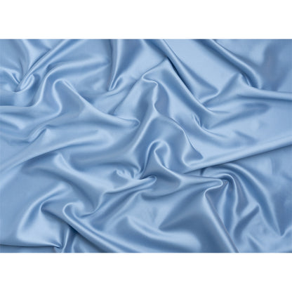Polyester and Silk Mikado Pique Made in Italy - Placid Blue - Premium Collection