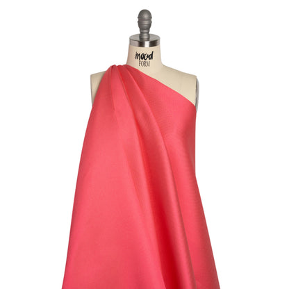 Polyester and Silk Mikado Pique Made in Italy - Honeysuckle - Premium Collection