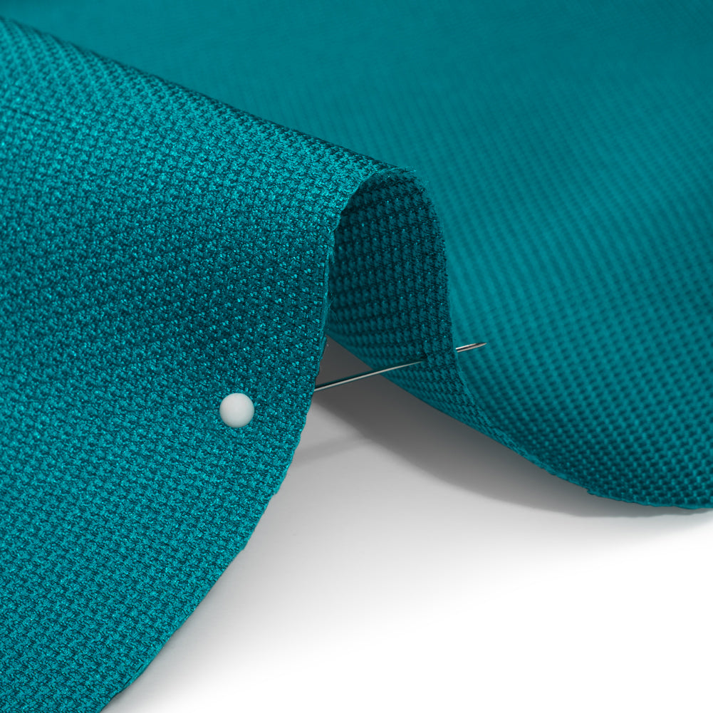 Polyester and Silk Mikado Pique Made in Italy - Capri Breeze - Premium Collection
