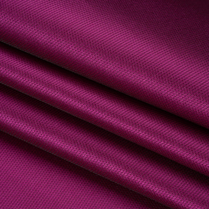 Polyester and Silk Mikado Pique Made in Italy - Purple Wine - Premium Collection