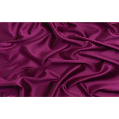 Polyester and Silk Mikado Pique Made in Italy - Purple Wine - Premium Collection
