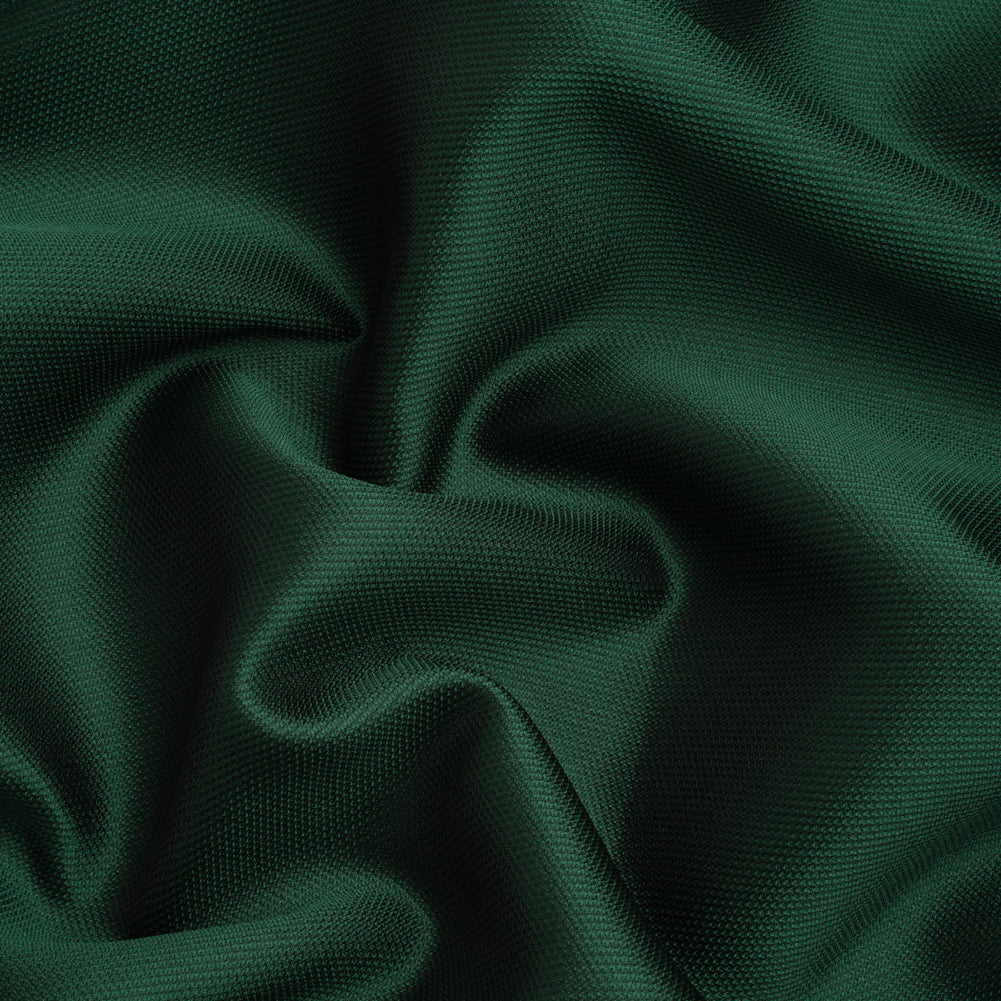 Polyester and Silk Mikado Pique Made in Italy - Forest - Premium Collection