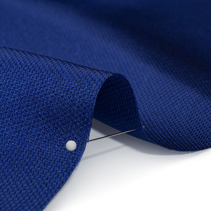 Polyester and Silk Mikado Pique Made in Italy - Electric Blue - Premium Collection