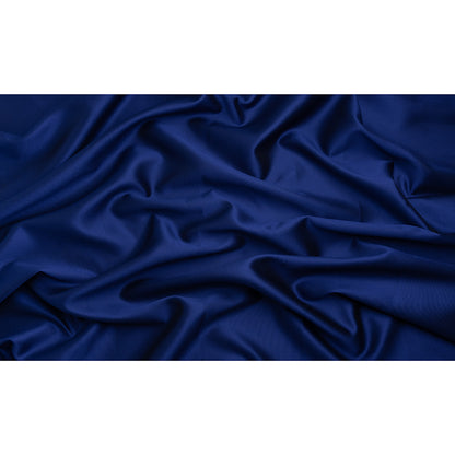 Polyester and Silk Mikado Pique Made in Italy - Electric Blue - Premium Collection