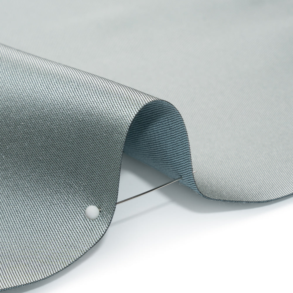 Silk Wool Twill - Icy Morn - Premium Collection Detail