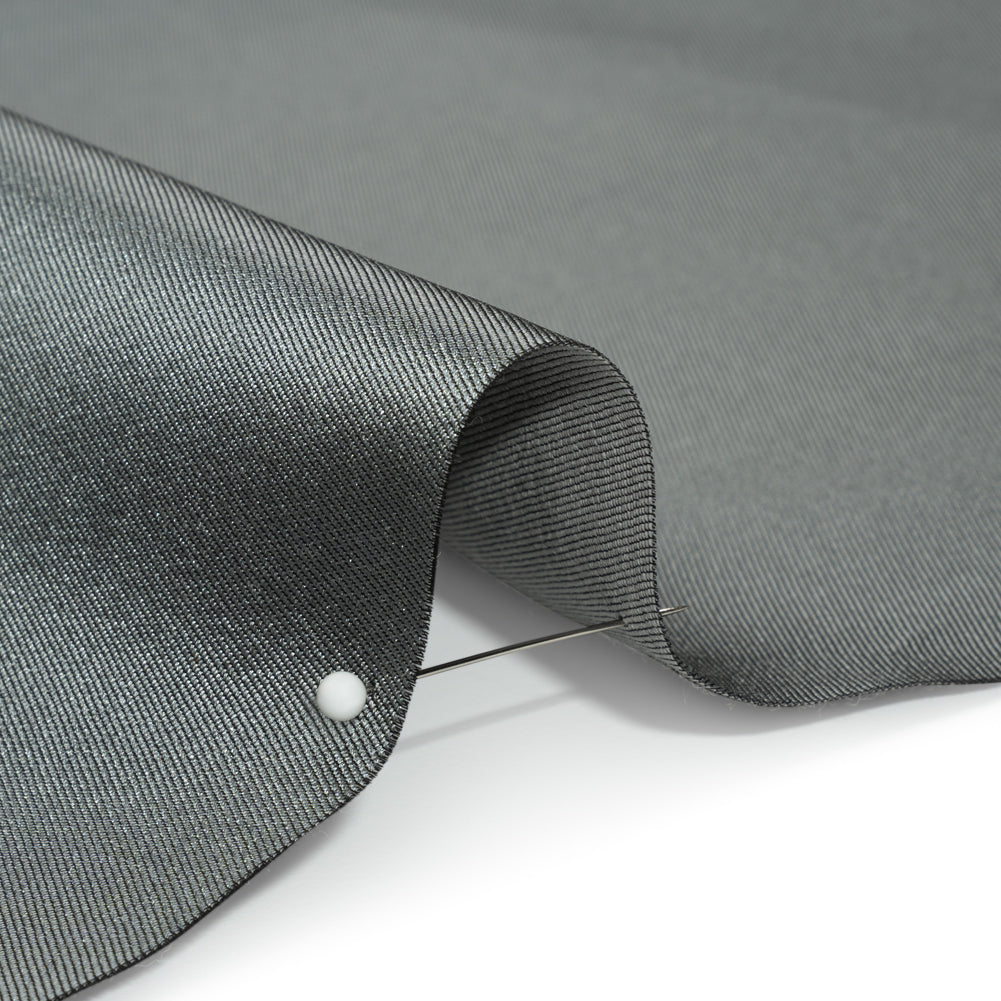 Silk Wool Twill - Stormy Sea - Premium Collection Detail