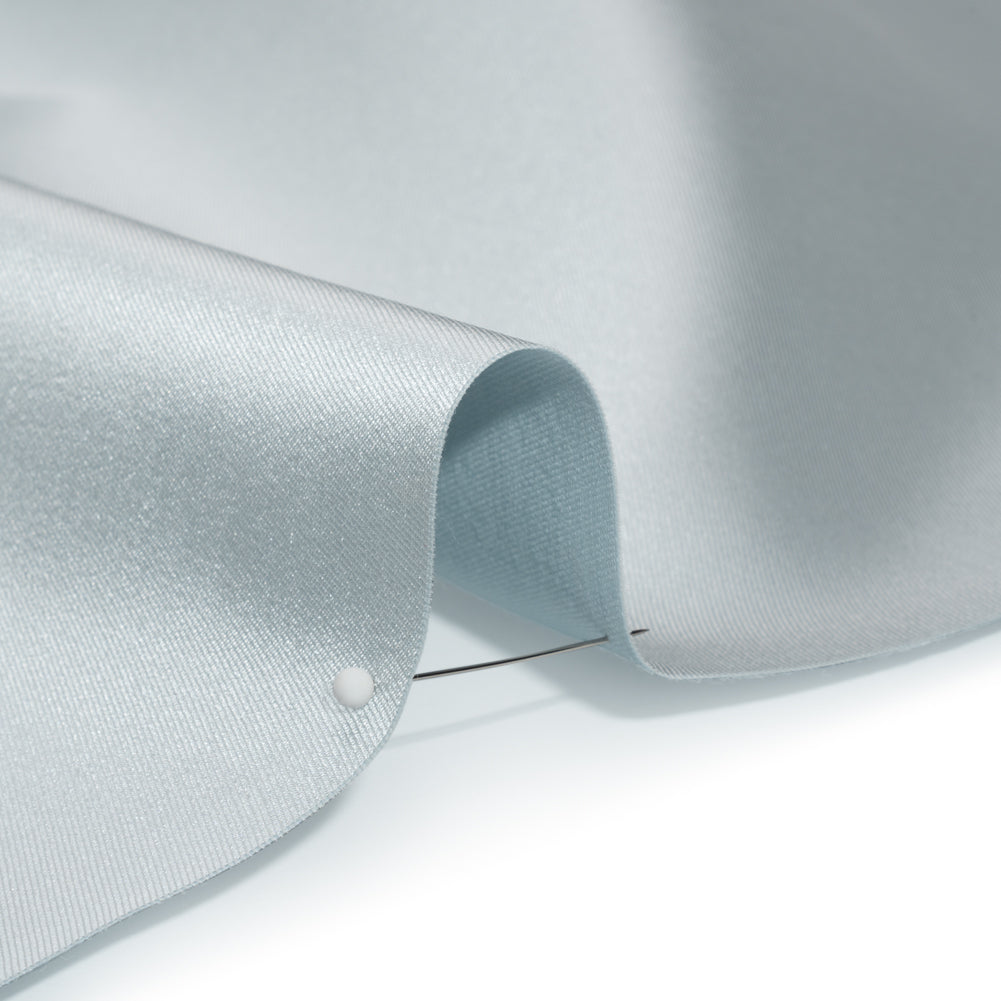 Silk Wool Twill - Wen Blue - Premium Collection Detail