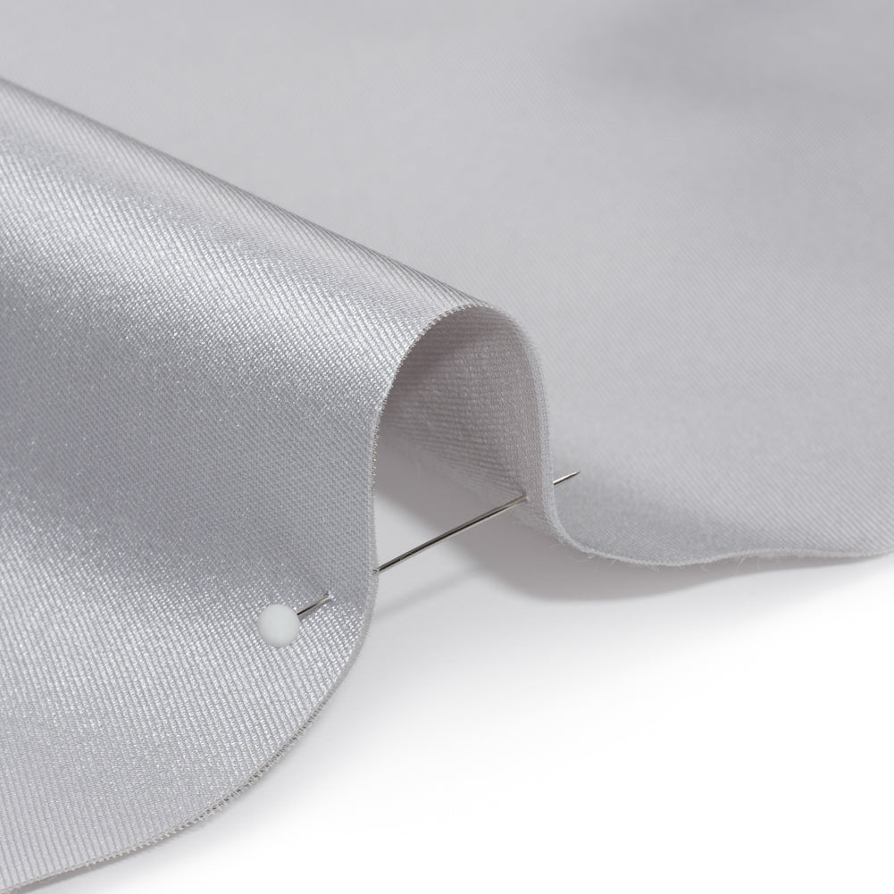 Silk Wool Twill - Lunar Rock - Premium Collection Detail