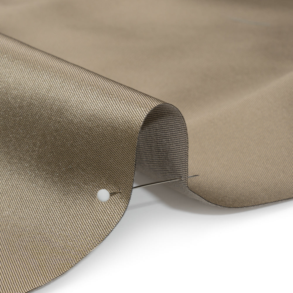 Silk Wool Twill - Creme Brulee - Premium Collection Detail