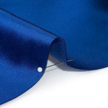 Silk Wool Twill - Royal Blue - Premium Collection Detail