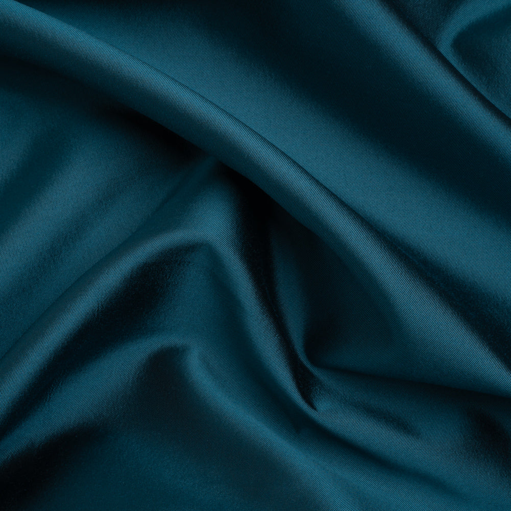 Silk Wool Twill - Mallard Blue - Premium Collection