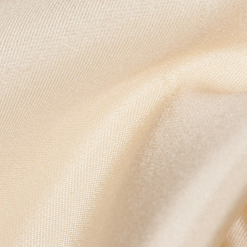 Silk Wool Twill - Antique White - Premium Collection Detail