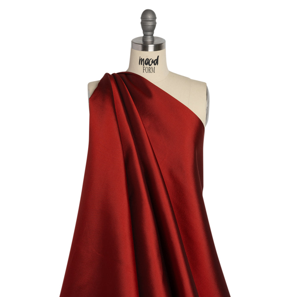 Silk Wool Twill - Aurora Red - Premium Collection Drape