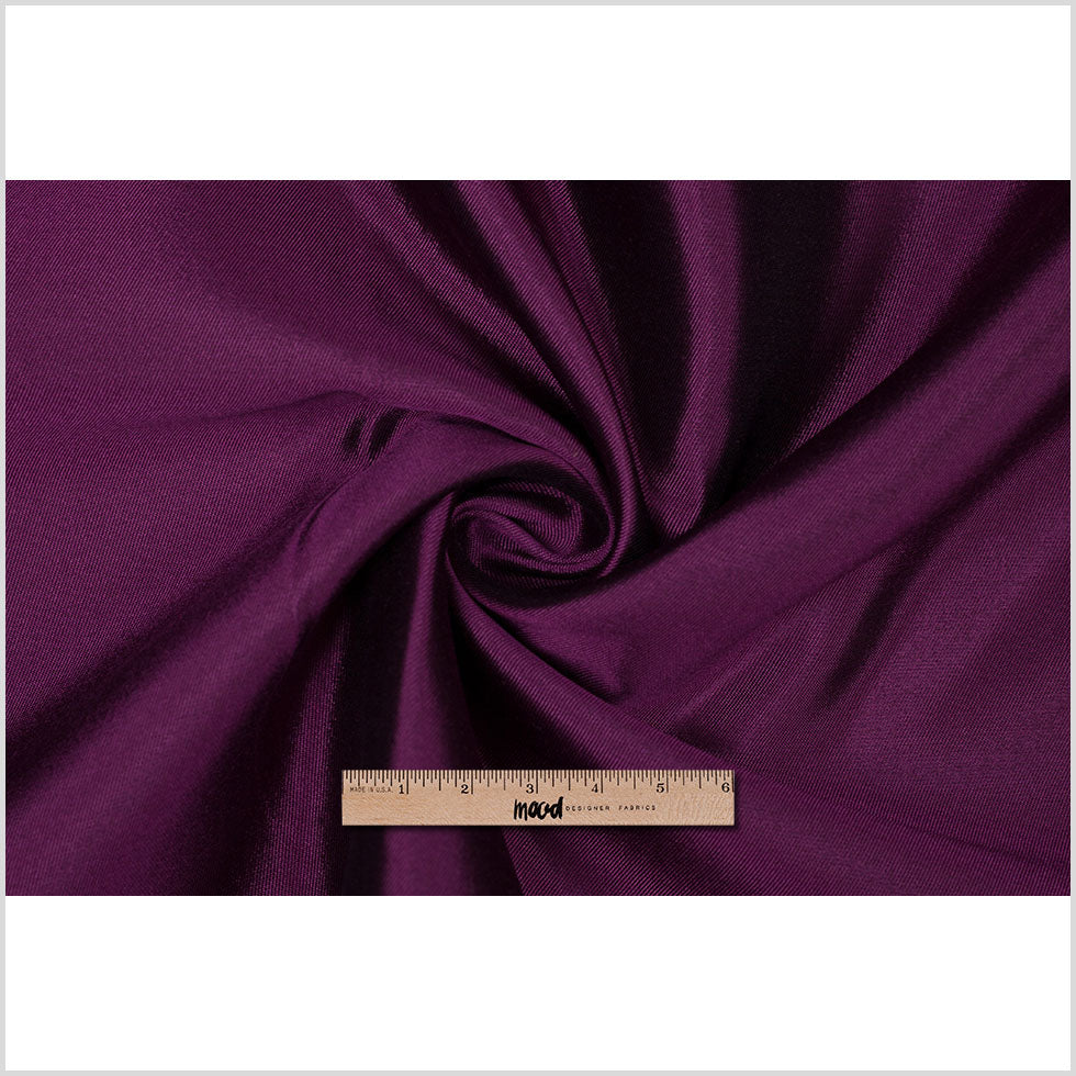 Silk Wool Twill - Purple Wine - Premium Collection Full