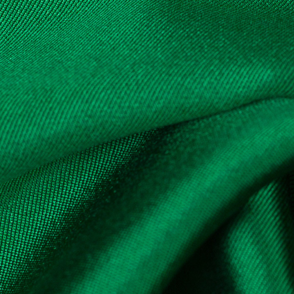 Silk Wool Twill - Bright Green - Premium Collection Detail